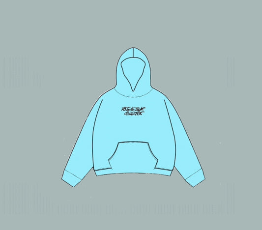 Men's Classic Roseae Hoodie - Light Blue