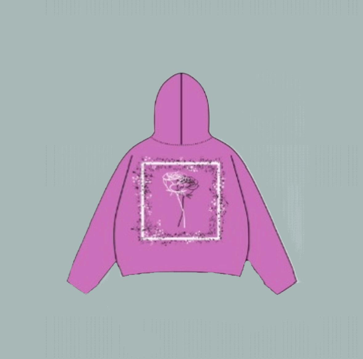 Men's Classic Roseae Hoodie - Purple