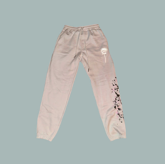 Men's Dove Splatter Joggers - White