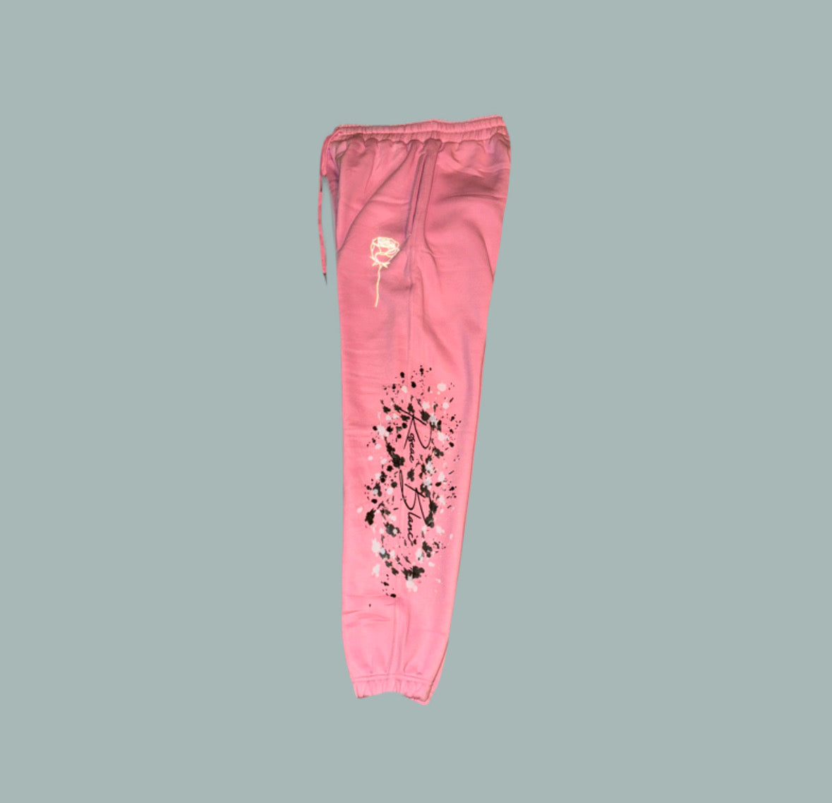 Men's Dove Splatter Joggers - Light Pink