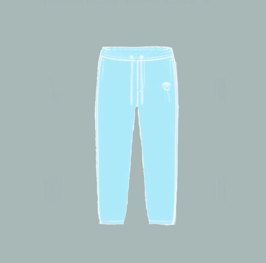 Men's Dove Splatter Joggers - Light Blue