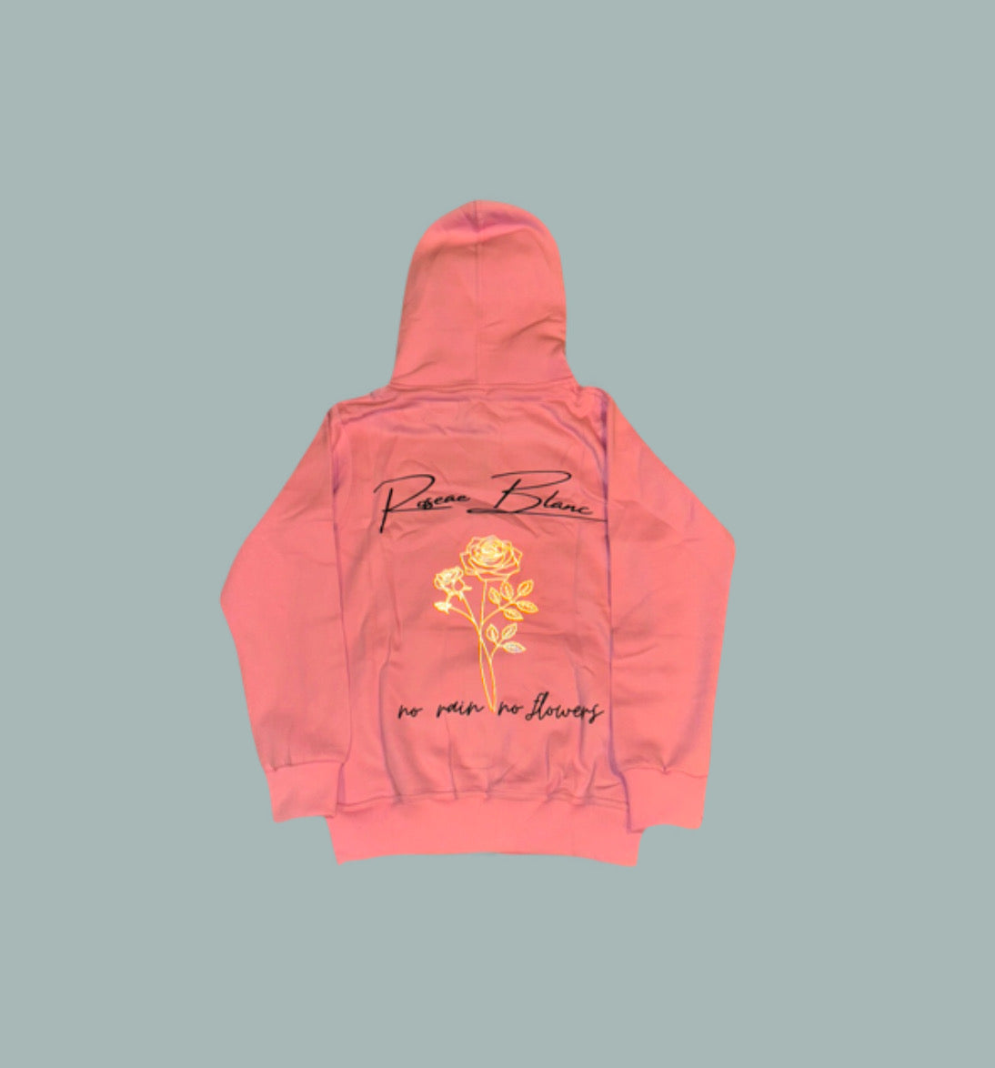 Women's Rain & Bloom Zip-Up Hoodie - Light Pink