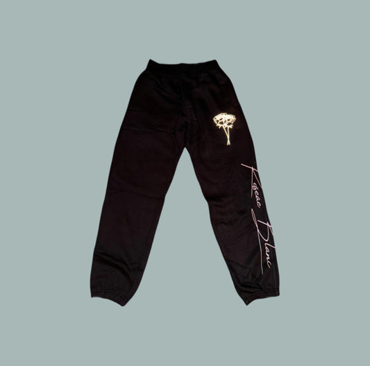 Women's Rain & Bloom Sweatpants - Black