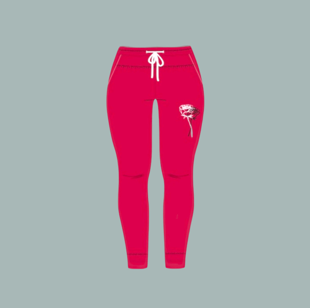 Women's Rain & Bloom Sweatpants - Red